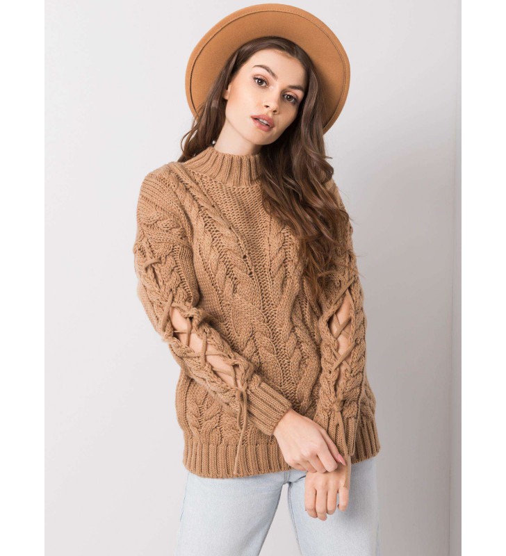 Sweter-CA-SW-3733.74-camelowy