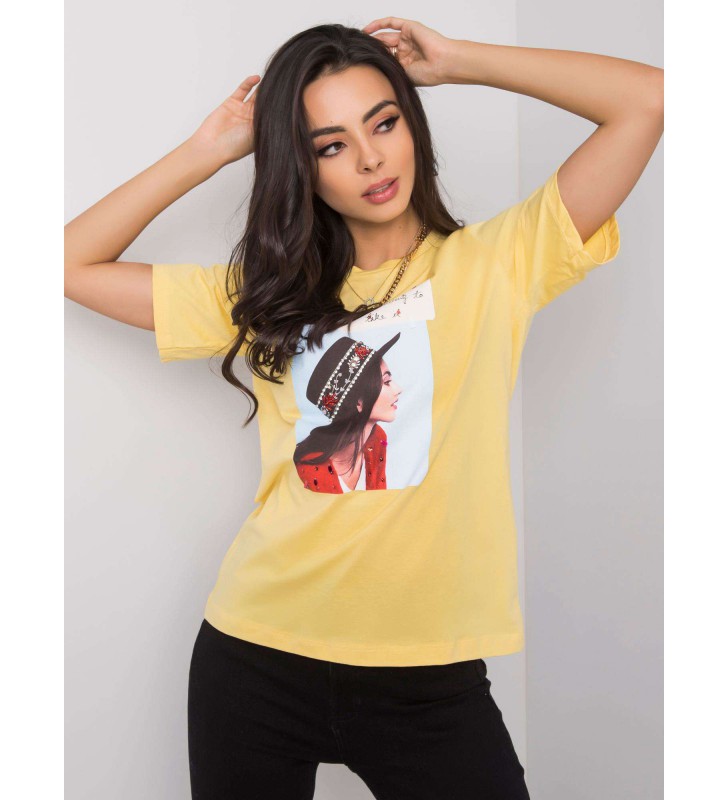 T-shirt-PM-TS-SS21TX64.32-żółty