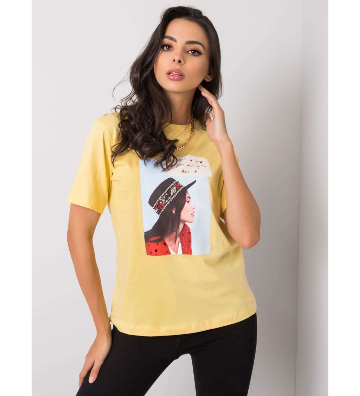 T-shirt-PM-TS-SS21TX64.32-żółty