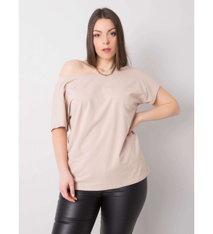 T-shirt-RV-TS-6297.08P-beżowy