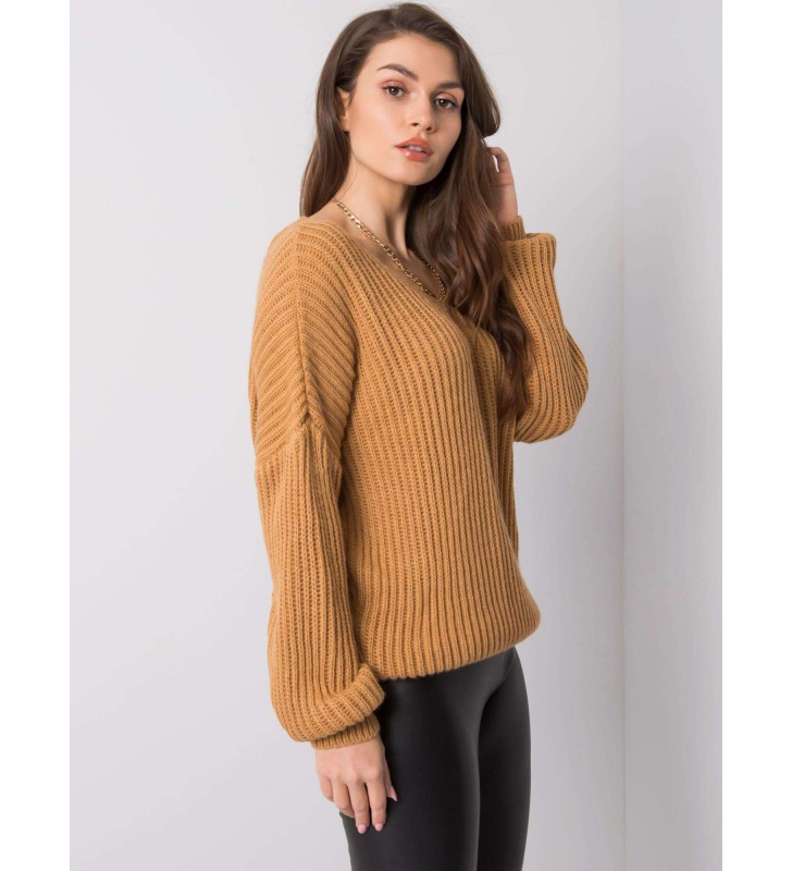 Sweter-TW-SW-BI-19710.11-camelowy