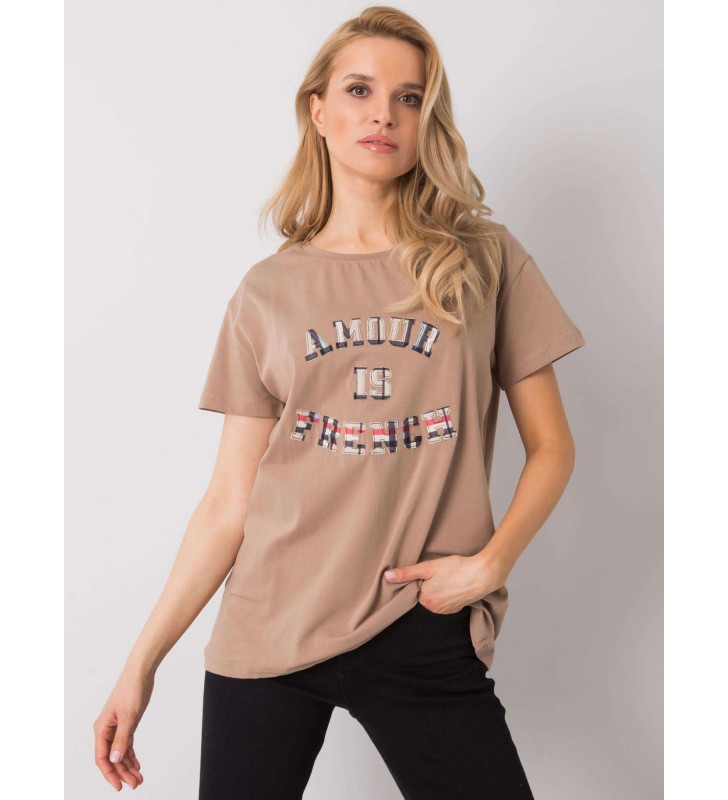 T-shirt-FA-TS-6892.88-ciemny bezowy