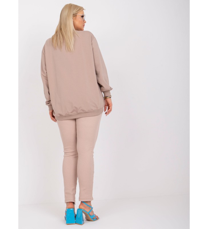 Bluza RV-BL-6299.11 ciemny bezowy