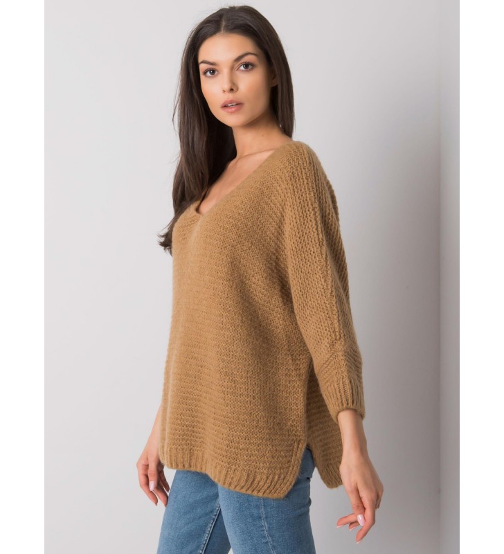 Sweter TW-SW-BI-J1001.06 camelowy