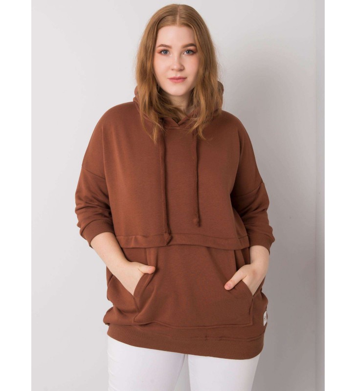 Bluza RV-BL-6917.74P ciemny brązowy