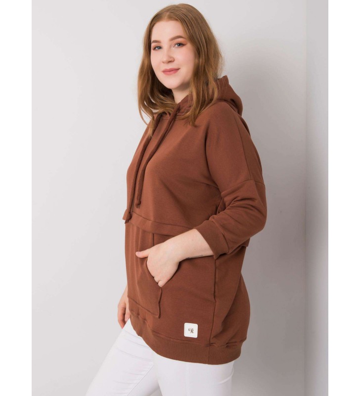 Bluza RV-BL-6917.74P ciemny brązowy