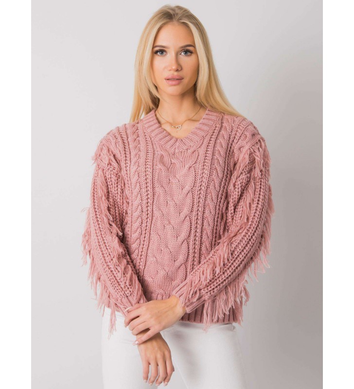 Sweter CA-SW-3746.06 ciemny różowy