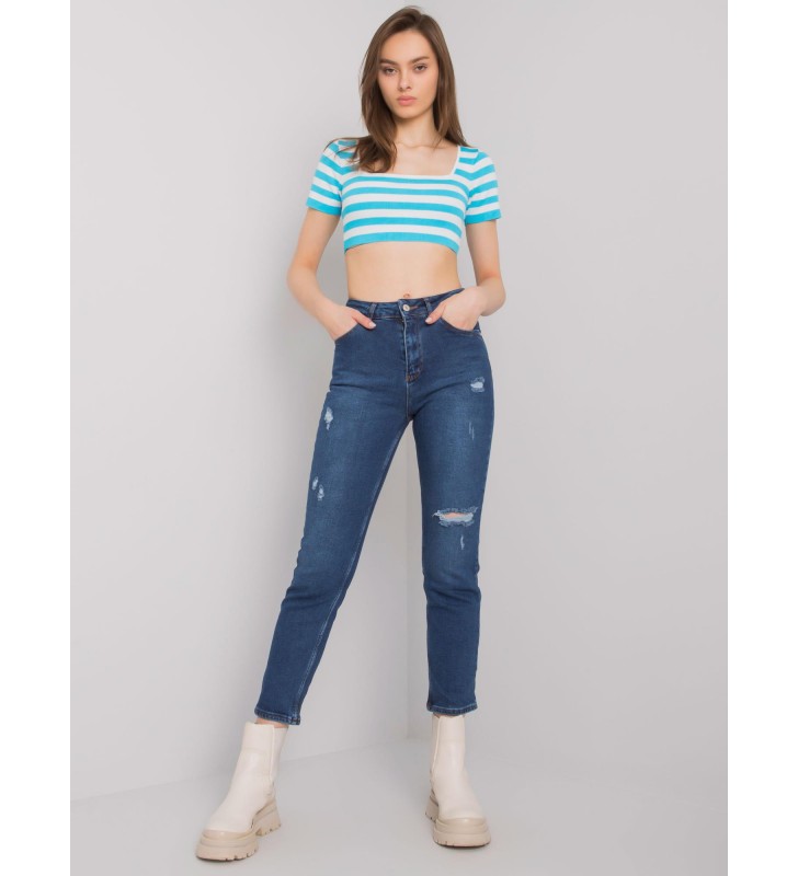 Spodnie jeans MR-SP-5338.17 ciemny niebieski