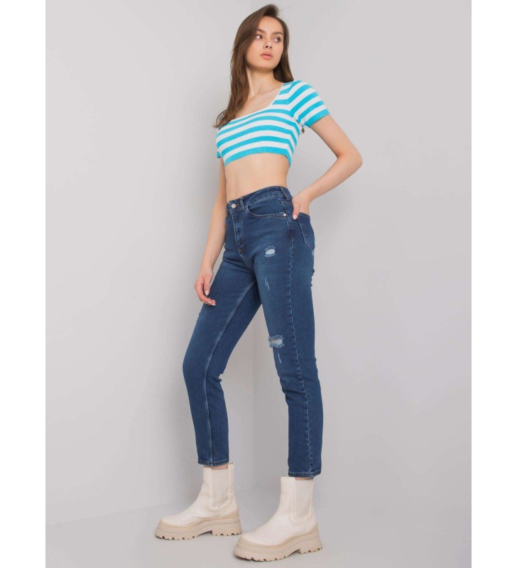 Spodnie jeans MR-SP-5338.17 ciemny niebieski