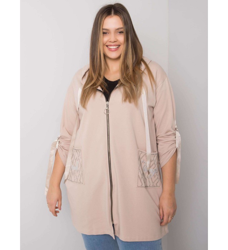 Bluza plus size RV-BL-6795.84 beżowy