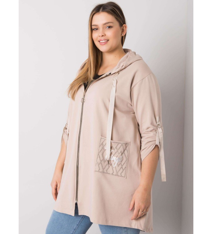 Bluza plus size RV-BL-6795.84 beżowy