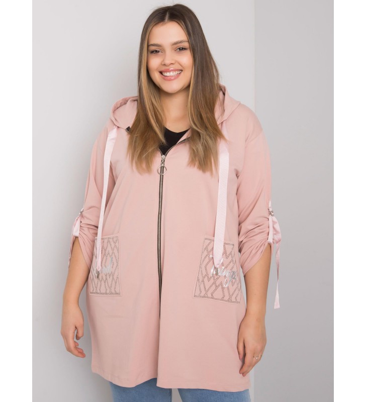 Bluza plus size RV-BL-6795.84 różowy