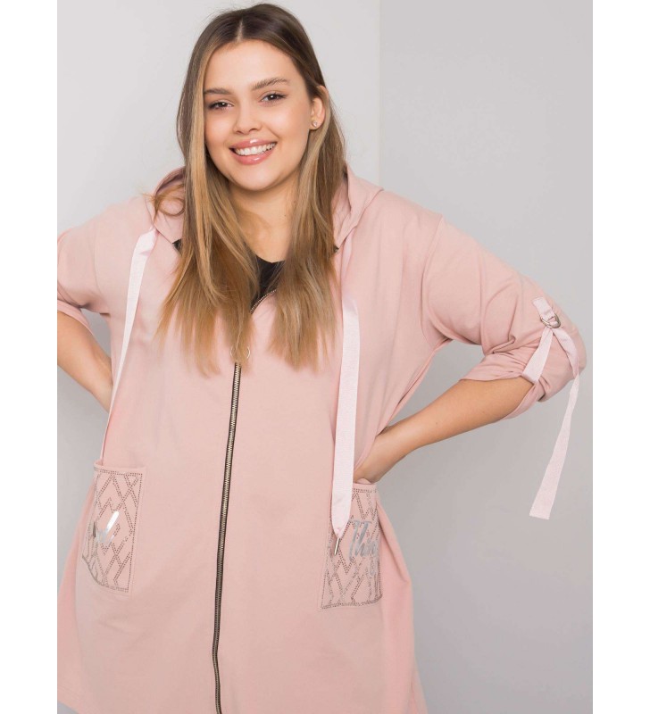 Bluza plus size RV-BL-6795.84 różowy