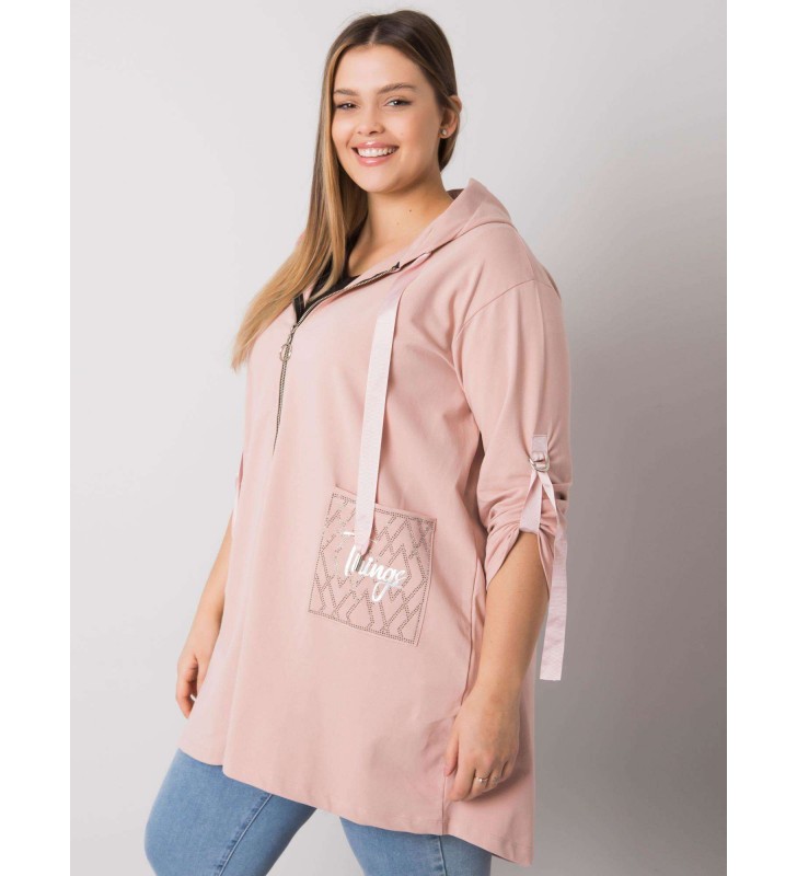 Bluza plus size RV-BL-6795.84 różowy