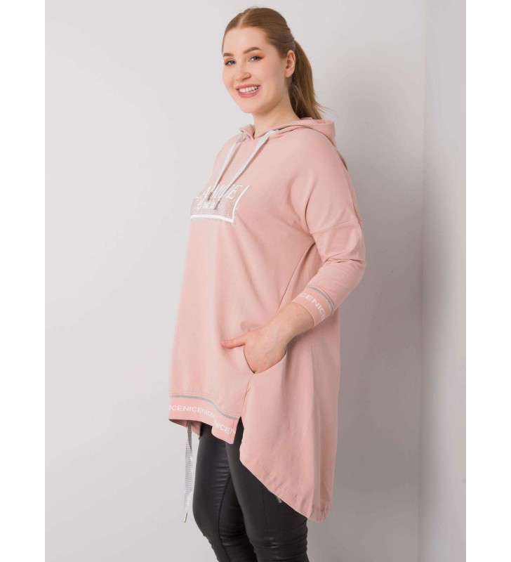 Bluza plus size RV-BL-6849.63P jasny różowy