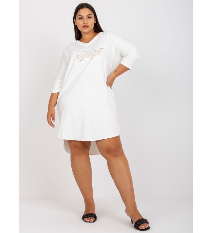 Tunika tunika plus size RV-TU-7631.05P ecru