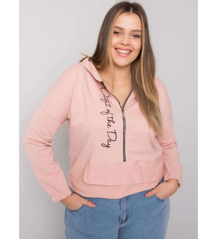 Bluza plus size RV-BL-7179.27 jasny różowy