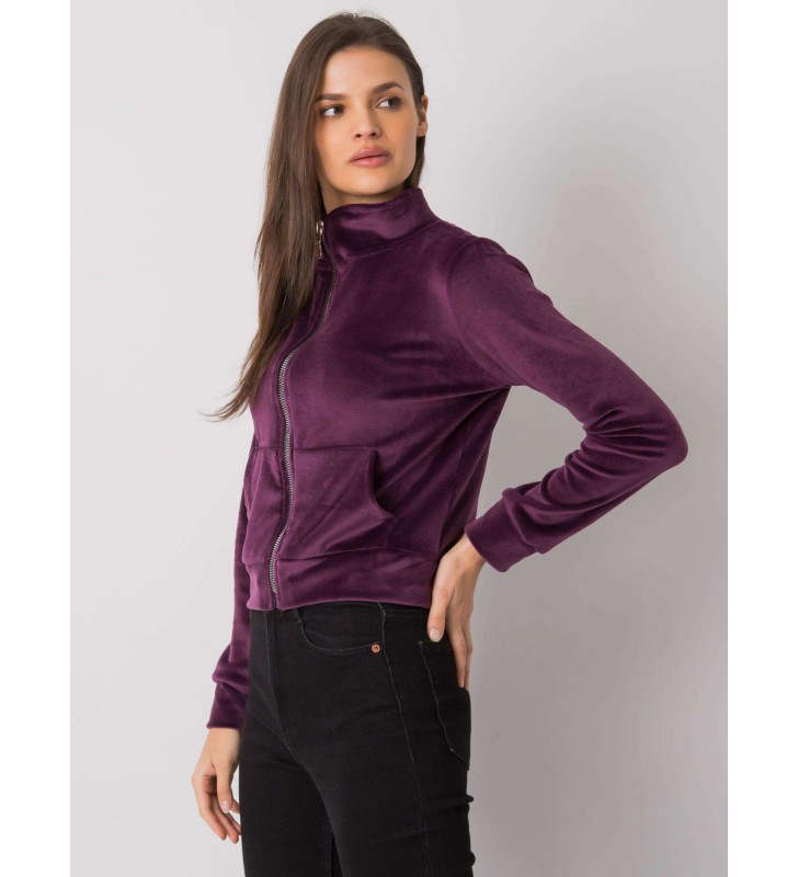 Bluza z kapturem RV-BL-7303.98P ciemny fioletowy