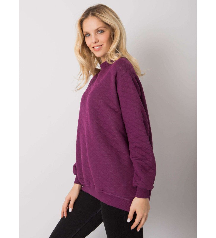 Bluza bez kaptura RV-BL-7447.29 ciemny fioletowy