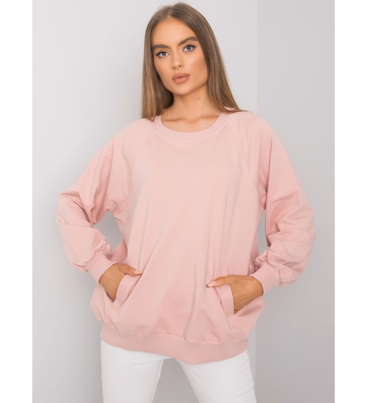 Bluza bez kaptura RV-BL-7191.37P jasny różowy