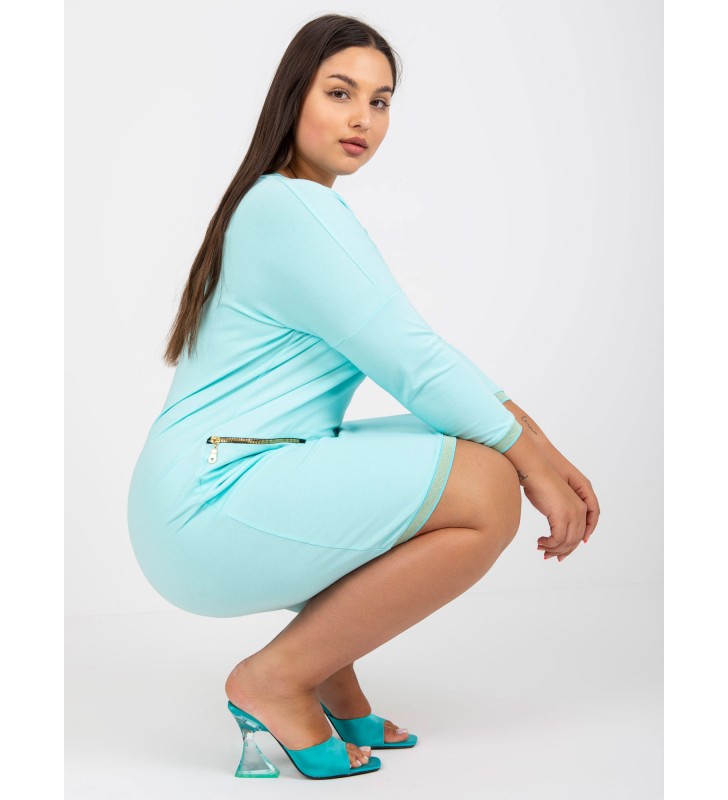 Tunika tunika plus size RV-TU-7740.05P mietowy