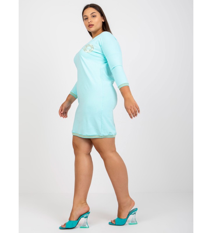 Tunika tunika plus size RV-TU-7740.05P mietowy