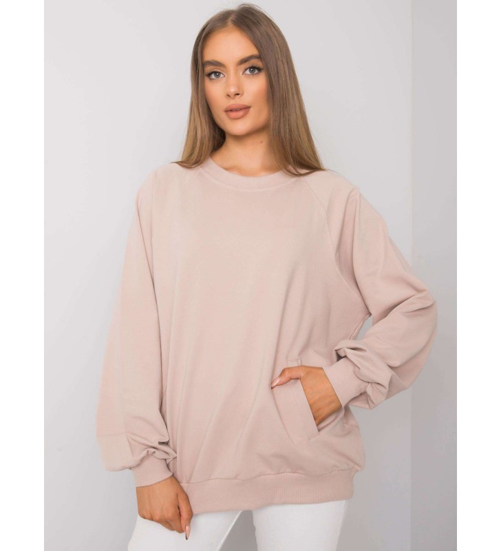 Bluza bez kaptura RV-BL-7191.37P beżowy