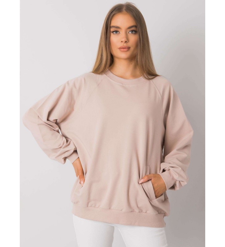 Bluza bez kaptura RV-BL-7191.37P beżowy