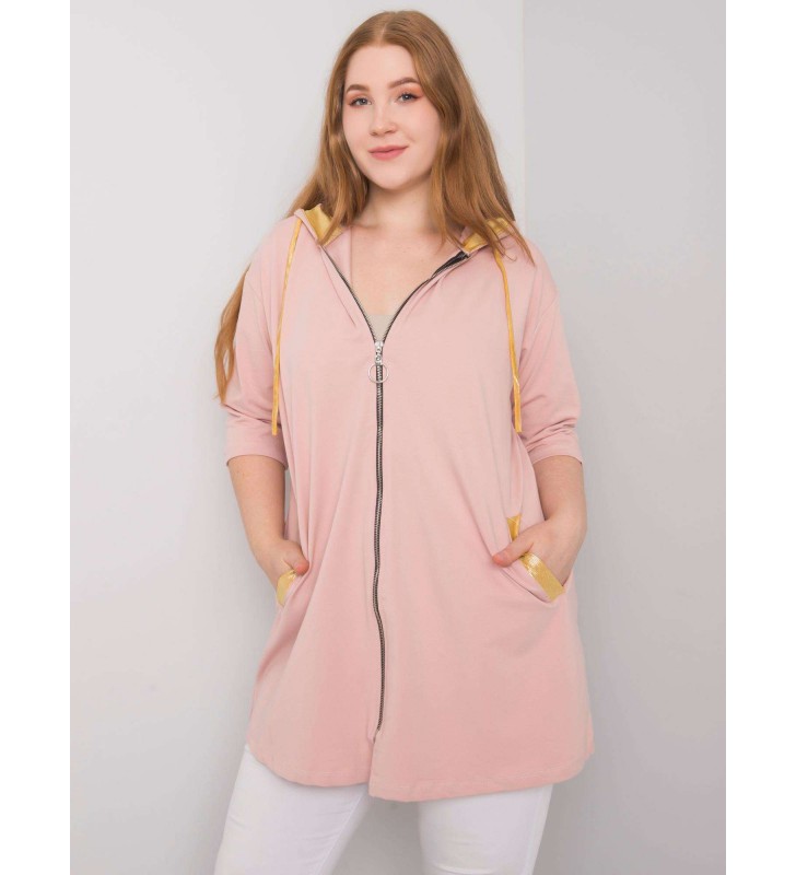 Bluza plus size RV-BL-6863.59P jasny różowy