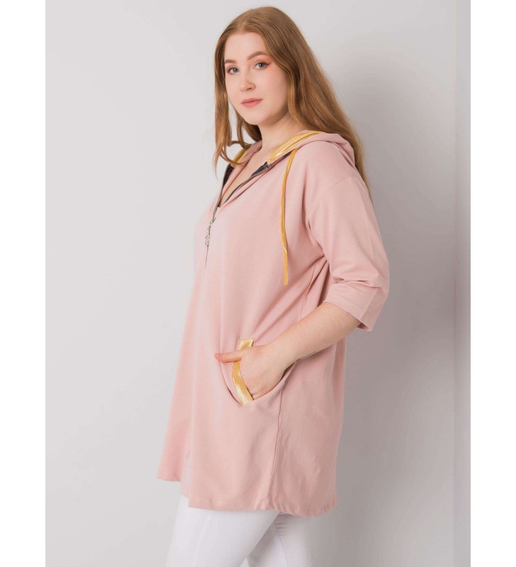 Bluza plus size RV-BL-6863.59P jasny różowy