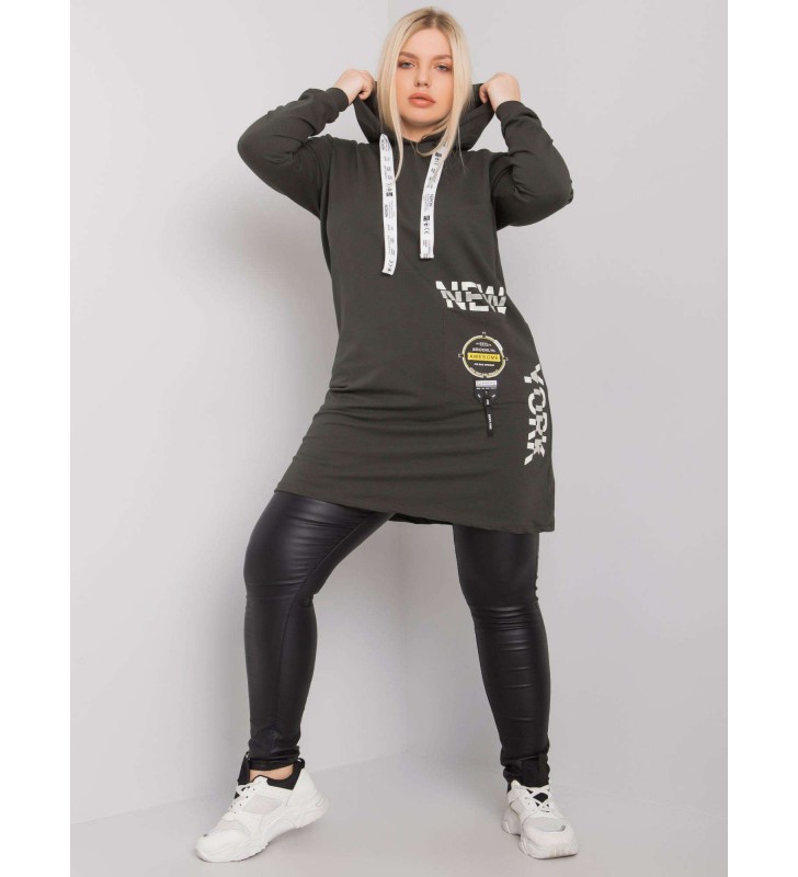 Tunika tunika plus size RV-TU-7221.80P ciemny khaki