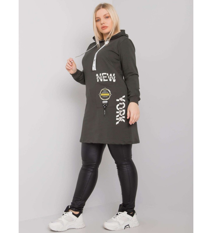 Tunika tunika plus size RV-TU-7221.80P ciemny khaki