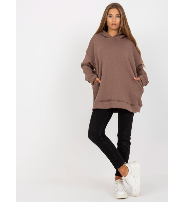 Bluza z kapturem RV-BL-8042.00P brązowy