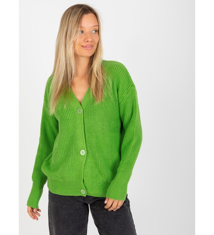 Sweter rozpinany LC-SW-0321.06X jasny zielony