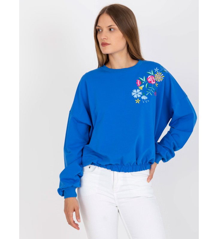 Bluza bez kaptura RV-BL-8058.94 ciemny niebieski