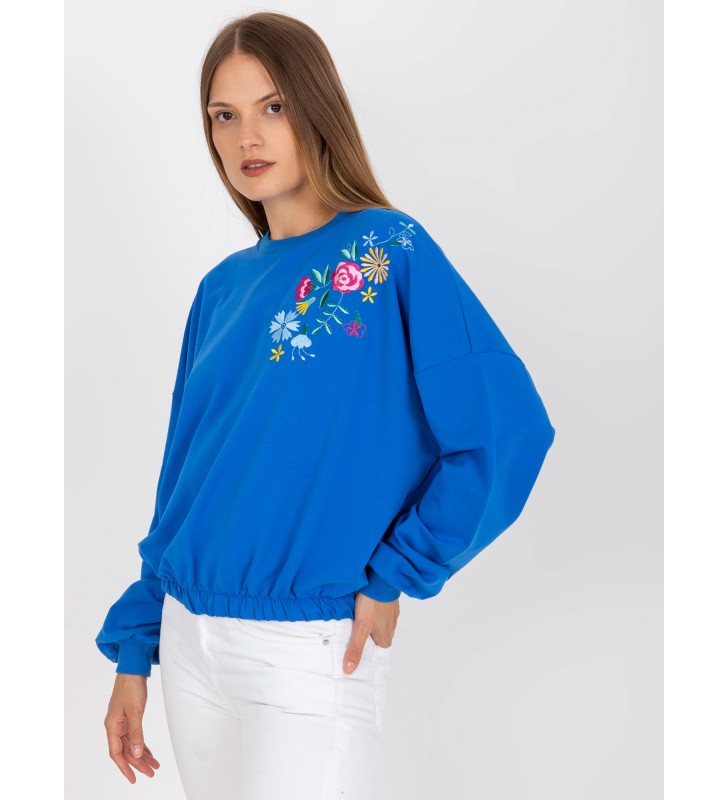 Bluza bez kaptura RV-BL-8058.94 ciemny niebieski