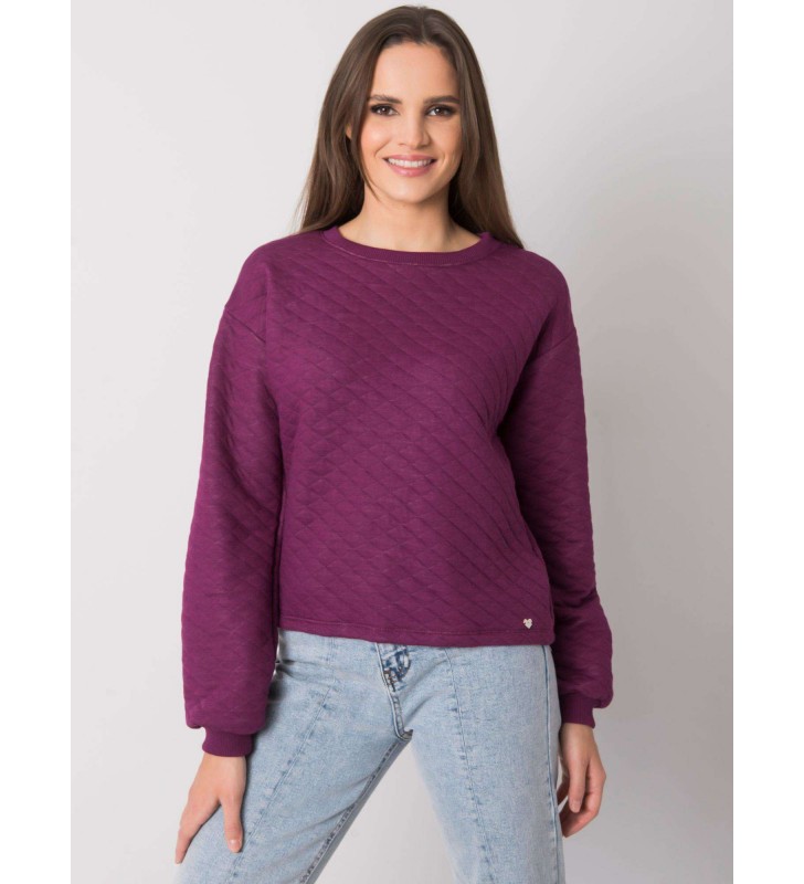 Bluza bez kaptura RV-BL-7446.99 ciemny fioletowy