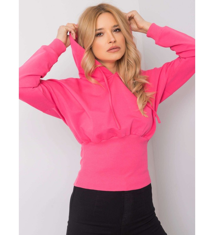 Bluza z kapturem RV-BL-6191.06P fluo różowy