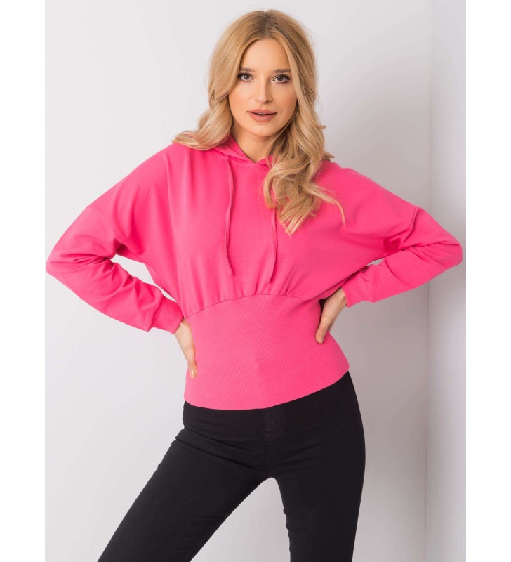 Bluza z kapturem RV-BL-6191.06P fluo różowy