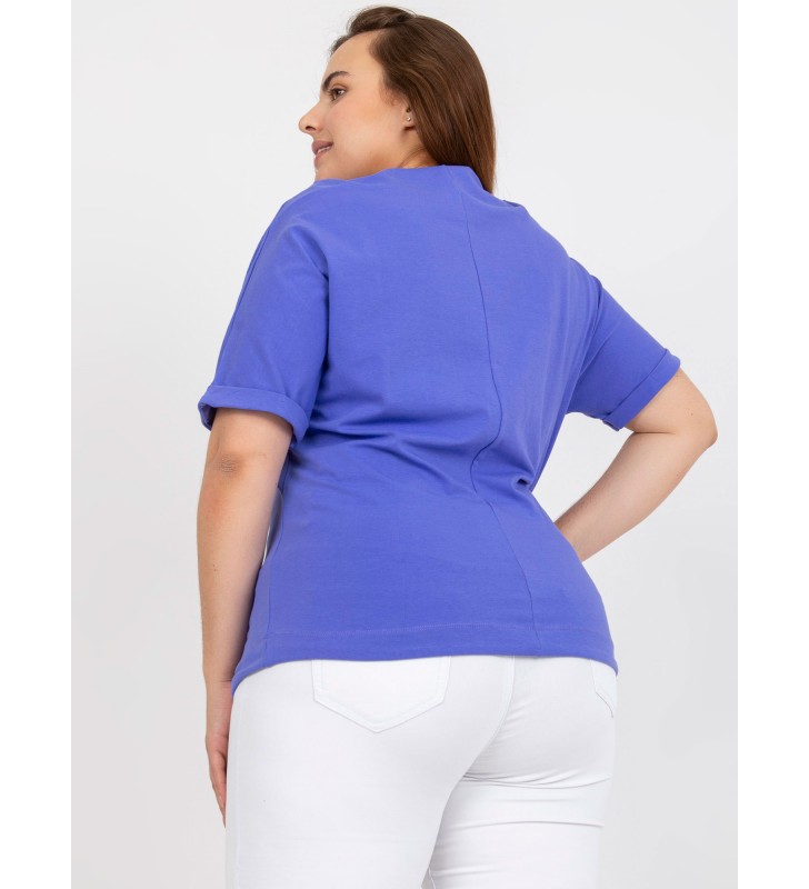 Bluzka plus size RV-BZ-7723.60P fioletowy