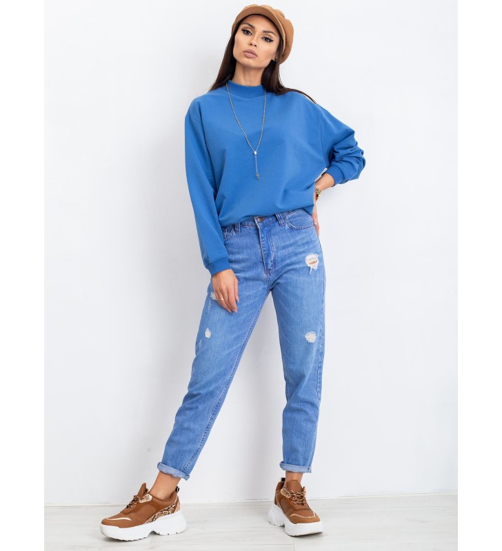 Bluza bez kaptura RV-BL-5185.73P ciemny niebieski