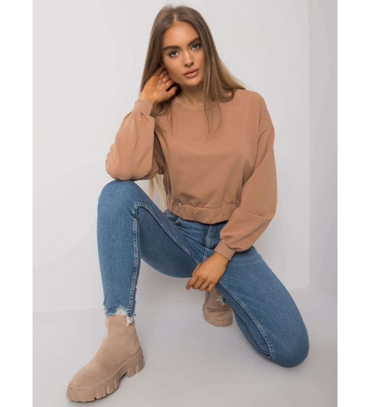 Bluza bez kaptura RV-BL-7252.31P camelowy