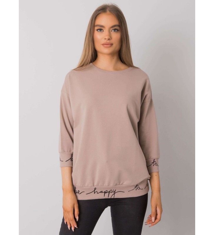 Bluza bez kaptura RV-BL-5978.06P beżowy