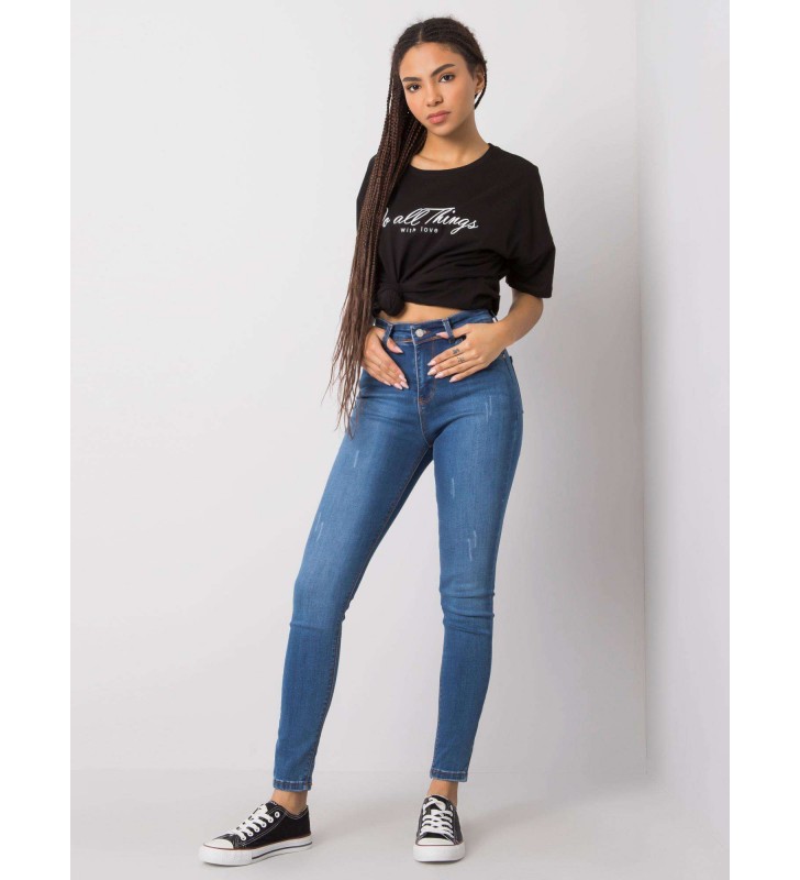 Spodnie jeans jeansowe 319-SP-750.49 ciemny niebieski