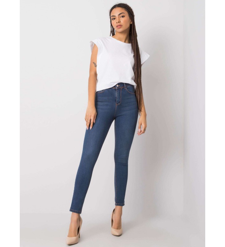 Spodnie jeans jeansowe 319-SP-742.48 ciemny niebieski