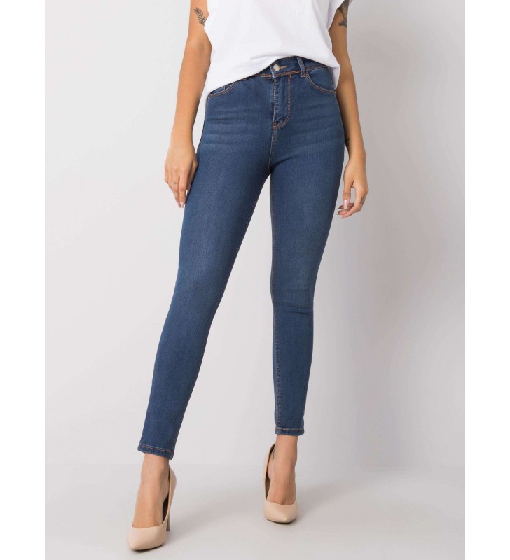 Spodnie jeans jeansowe 319-SP-742.48 ciemny niebieski