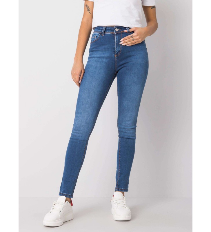 Spodnie jeans jeansowe 319-SP-743.44 ciemny niebieski