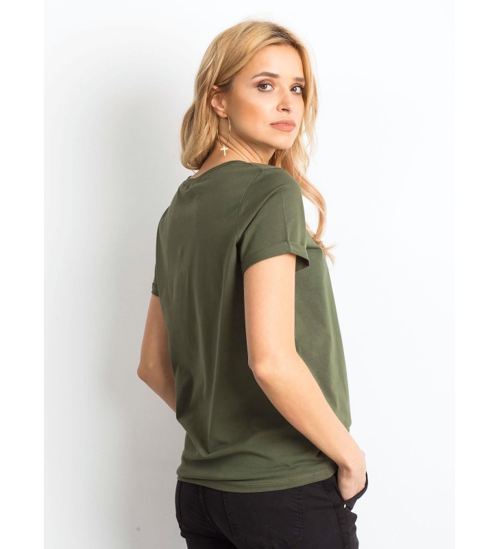 T-shirt jednokolorowy RV-TS-4838.18P khaki