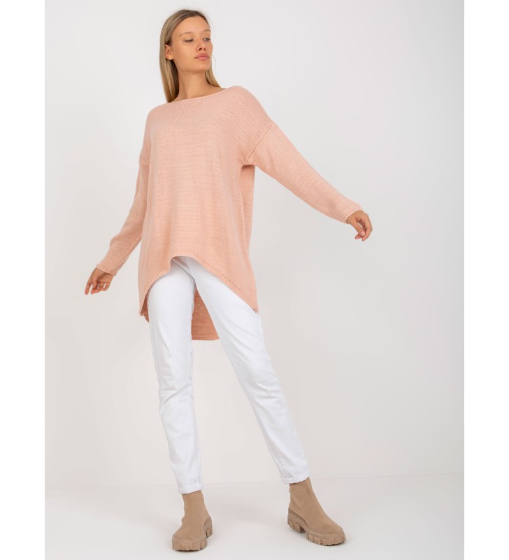 Sweter oversize TW-SW-BI-1222.13X jasny różowy