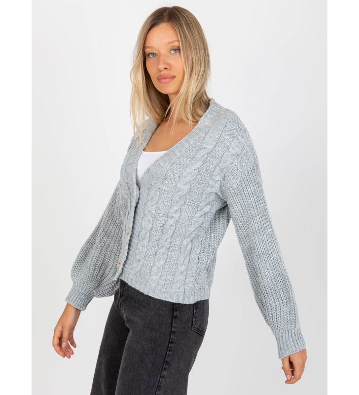 Sweter rozpinany TW-SW-BI-6030.02 szary